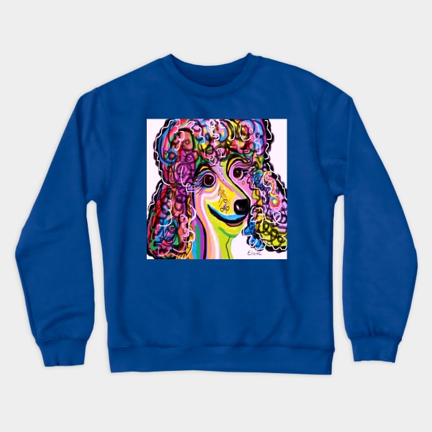 Perfect Poodle Crewneck Sweatshirt by EloiseART